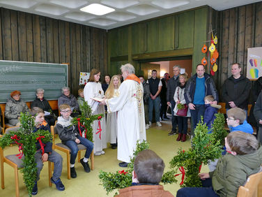 Palmsontag in St. Crescentius - Beginn der Heiligen Woche (Foto: Karl-Franz Thiede)